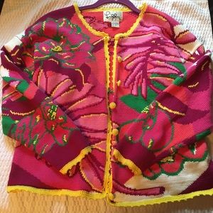 Vintage Lilly Pulitzer Pattern Cardigan